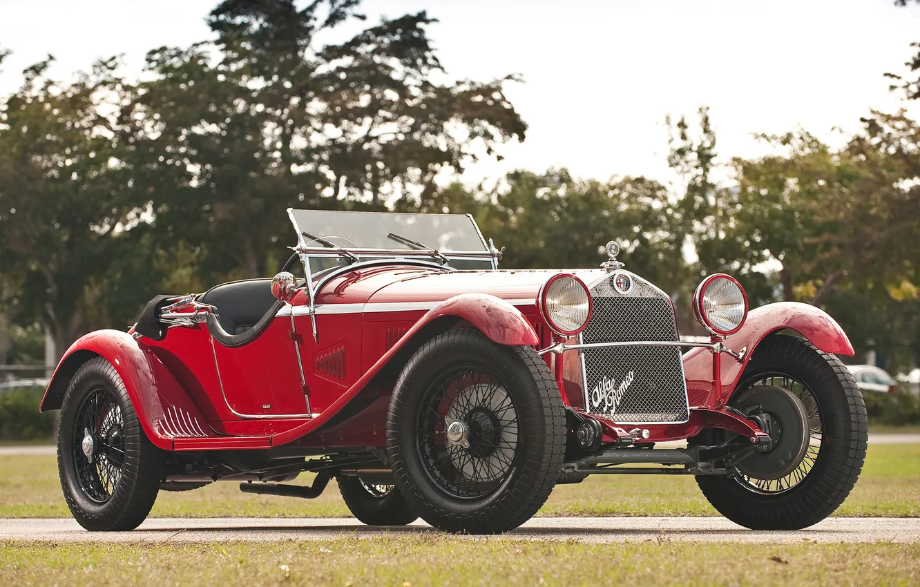 Photo wallpaper Alfa Romeo, Classic, auto, retro, Alfa, 1750