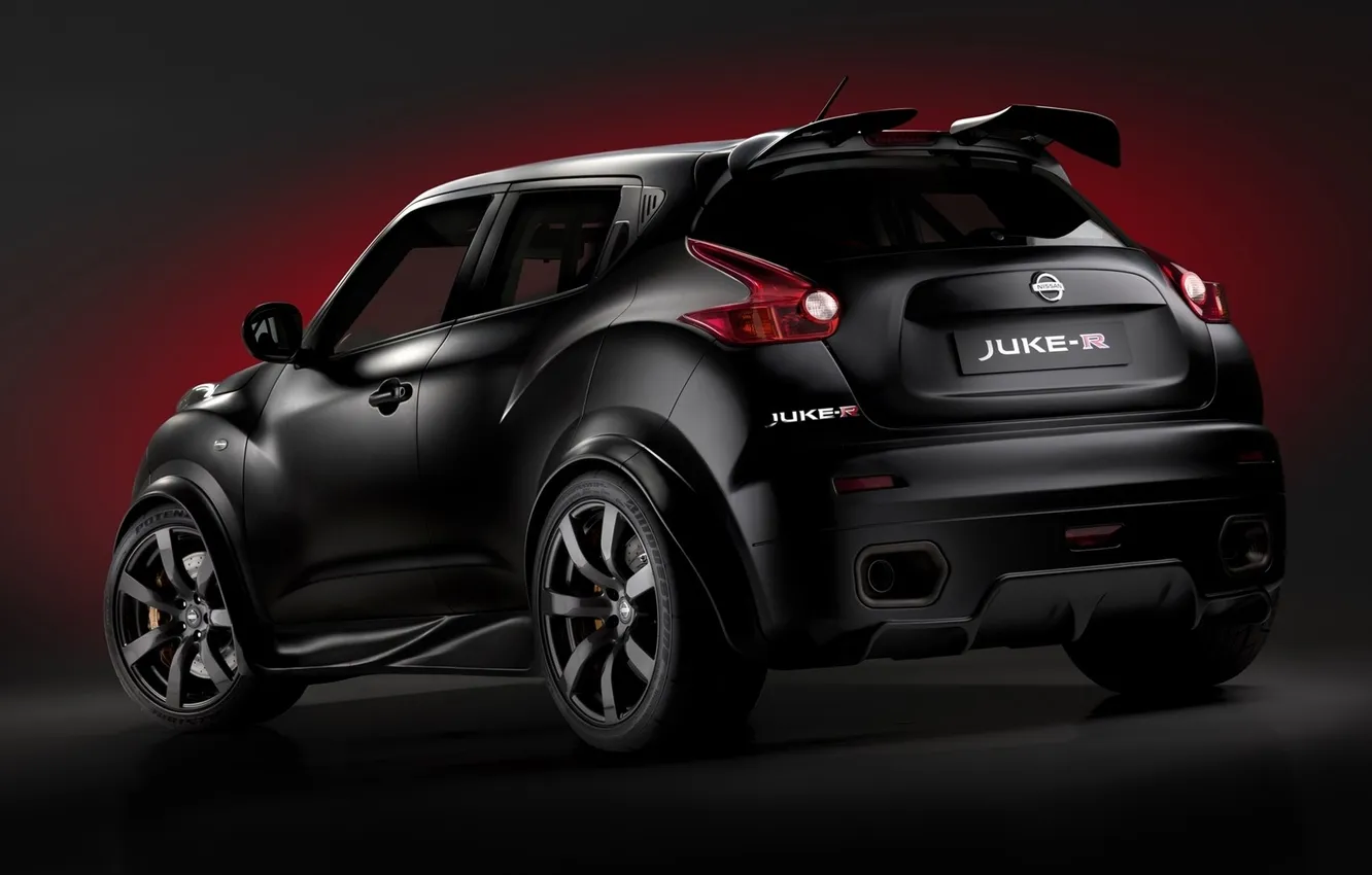 Photo wallpaper black, tuning, Nissan, twilight, rear view, tuning, crossover, Juke R