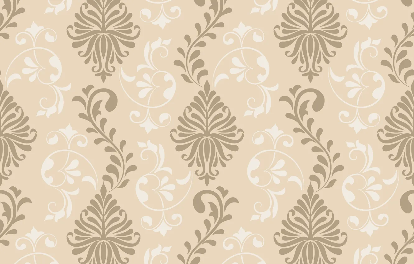 Photo wallpaper flowers, ornament, vintage, design, texture, background, pattern, graphic