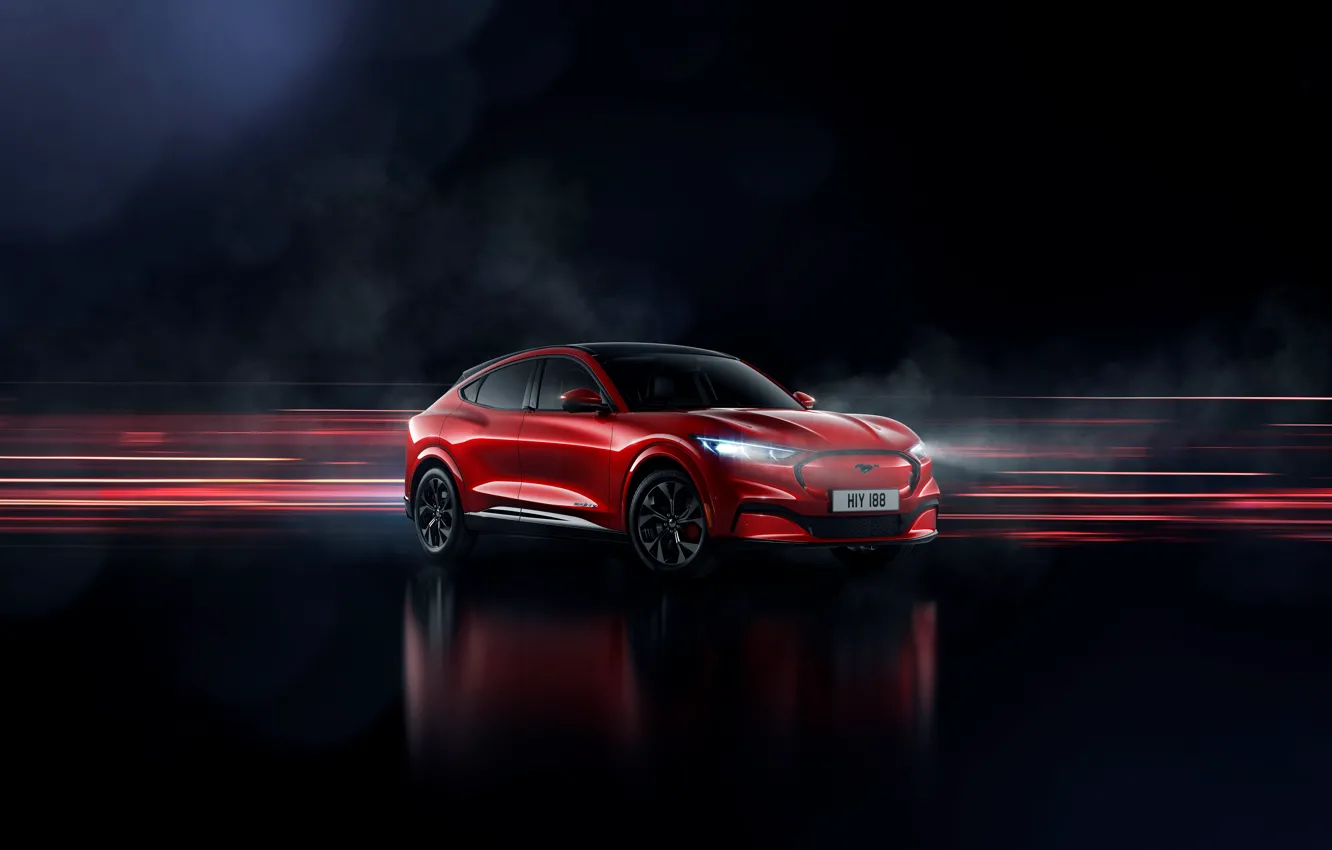 Photo wallpaper Mustang, Ford, crossover, EU-spec, 2020, electrocreaser, Mach-E