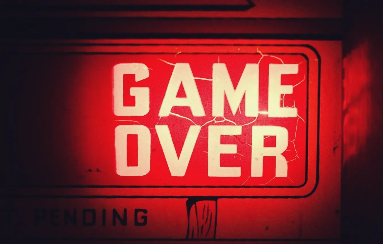 Photo wallpaper desktop, wallpaper, red, game over, game, computer, loading, player