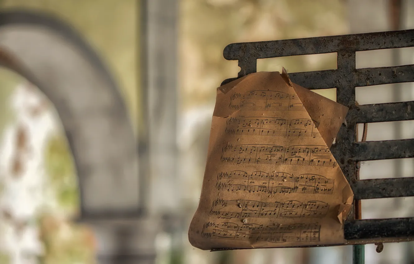 Photo wallpaper notes, music, background