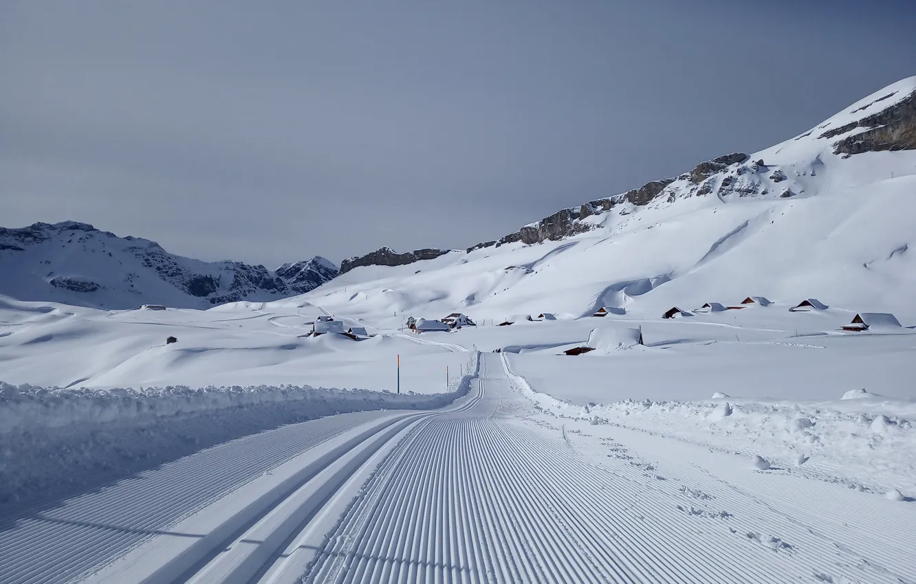 Photo wallpaper Switzerland, Alps, Melchsee-Frutt