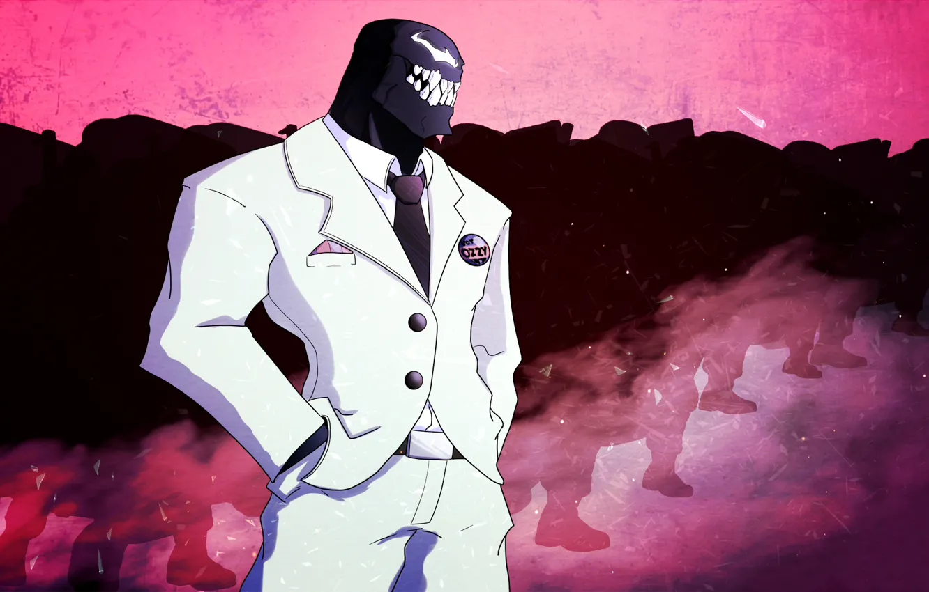 Photo wallpaper costume, villain, fan art, Marvel Comics, Spider-Man, Venom, Symbiote