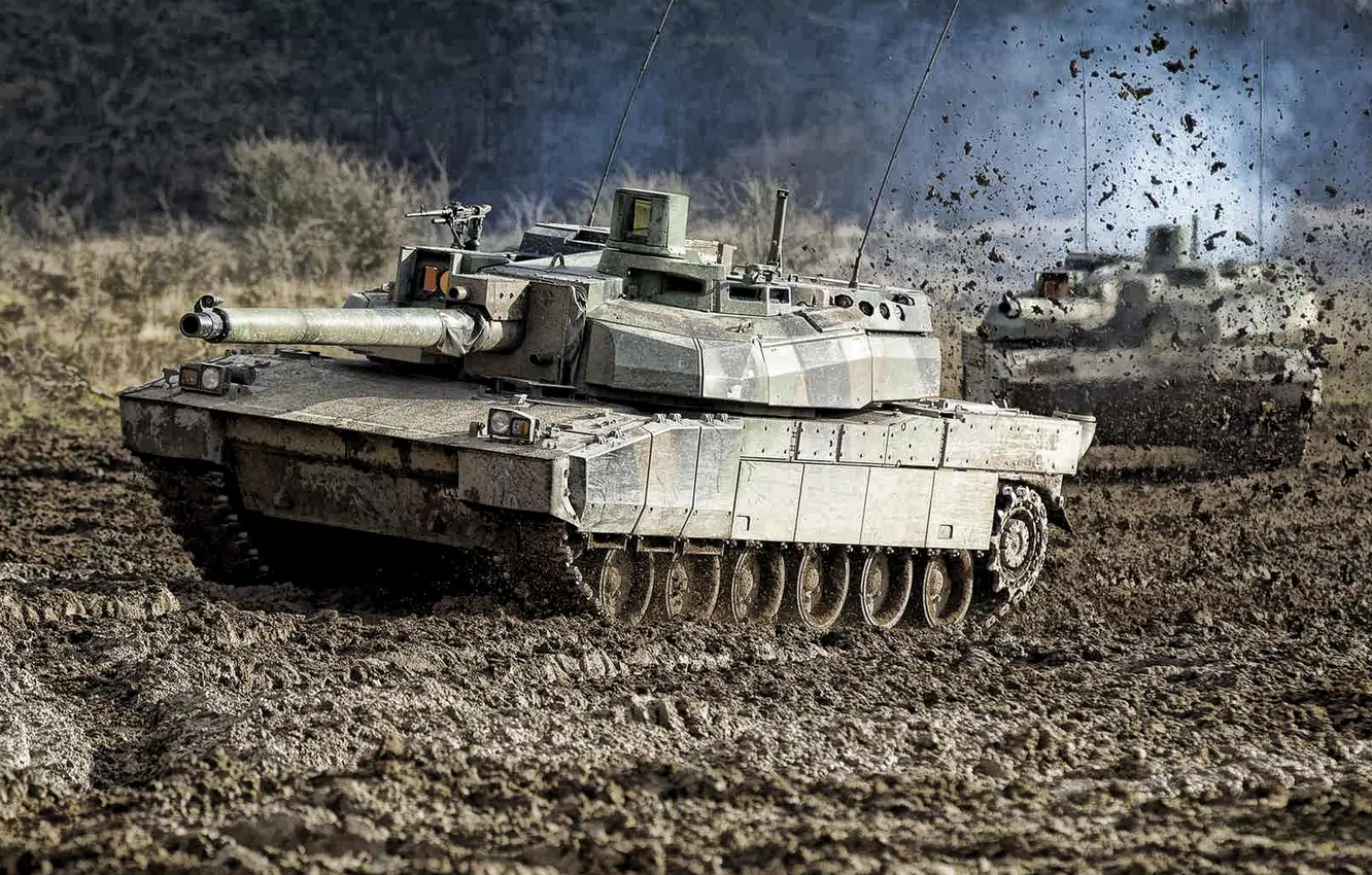Photo wallpaper tanks, Leclerc, firing range, AMX-56 Leclerc, french main battle tank, french army