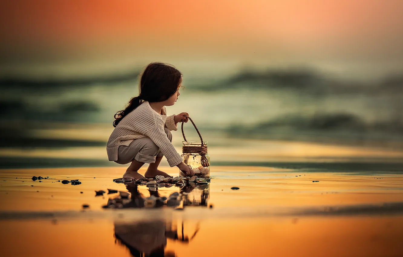 Photo wallpaper surf, girl, Breath In The Ocean