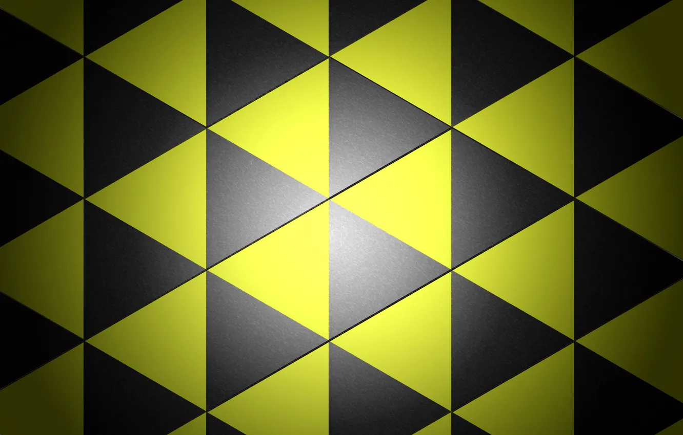 Photo wallpaper yellow, background, black, triangle