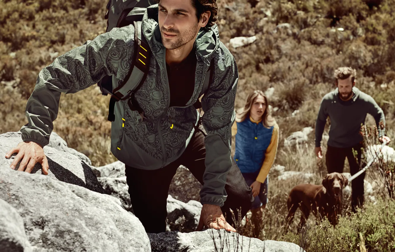 Photo wallpaper girl, dog, BMW, male, Premium collection, Stylish outfits for outdoor activities, Premium collection, Stylish athleisure …