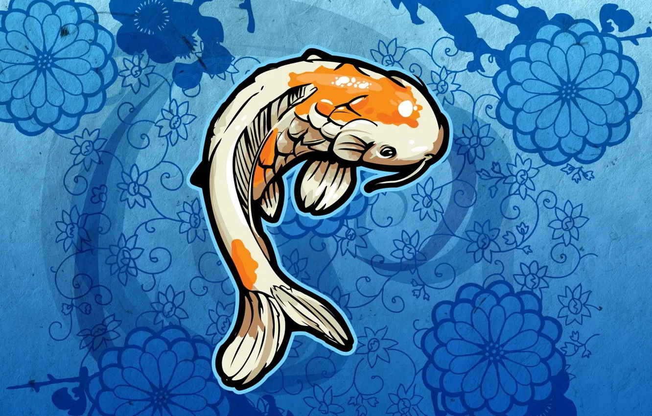 Photo wallpaper background, Wallpaper, fish