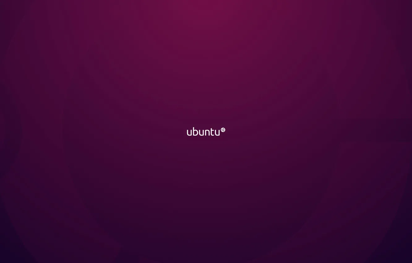 Photo wallpaper purple, minimalism, linux, ubuntu