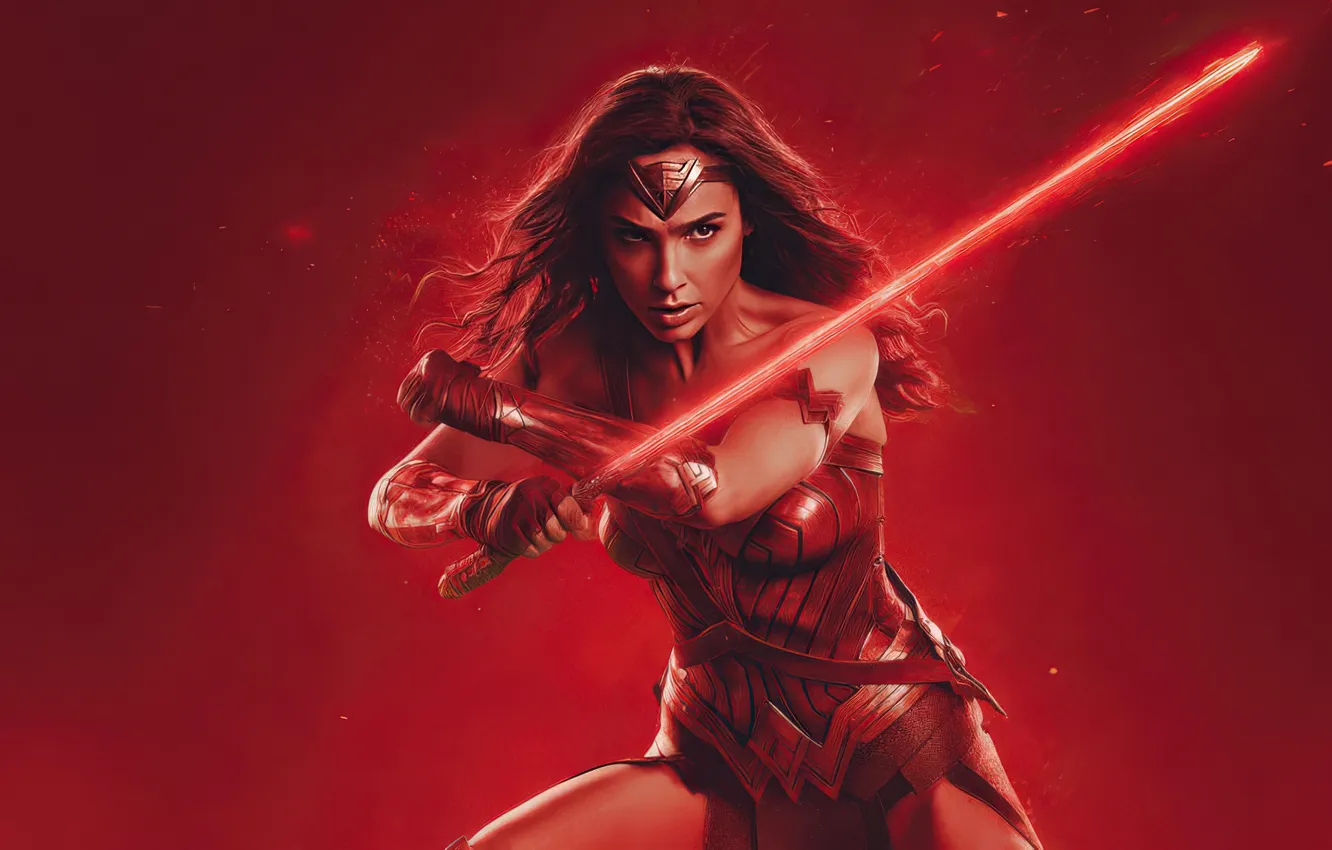 Photo wallpaper woman, amazon, warrior, Wonder