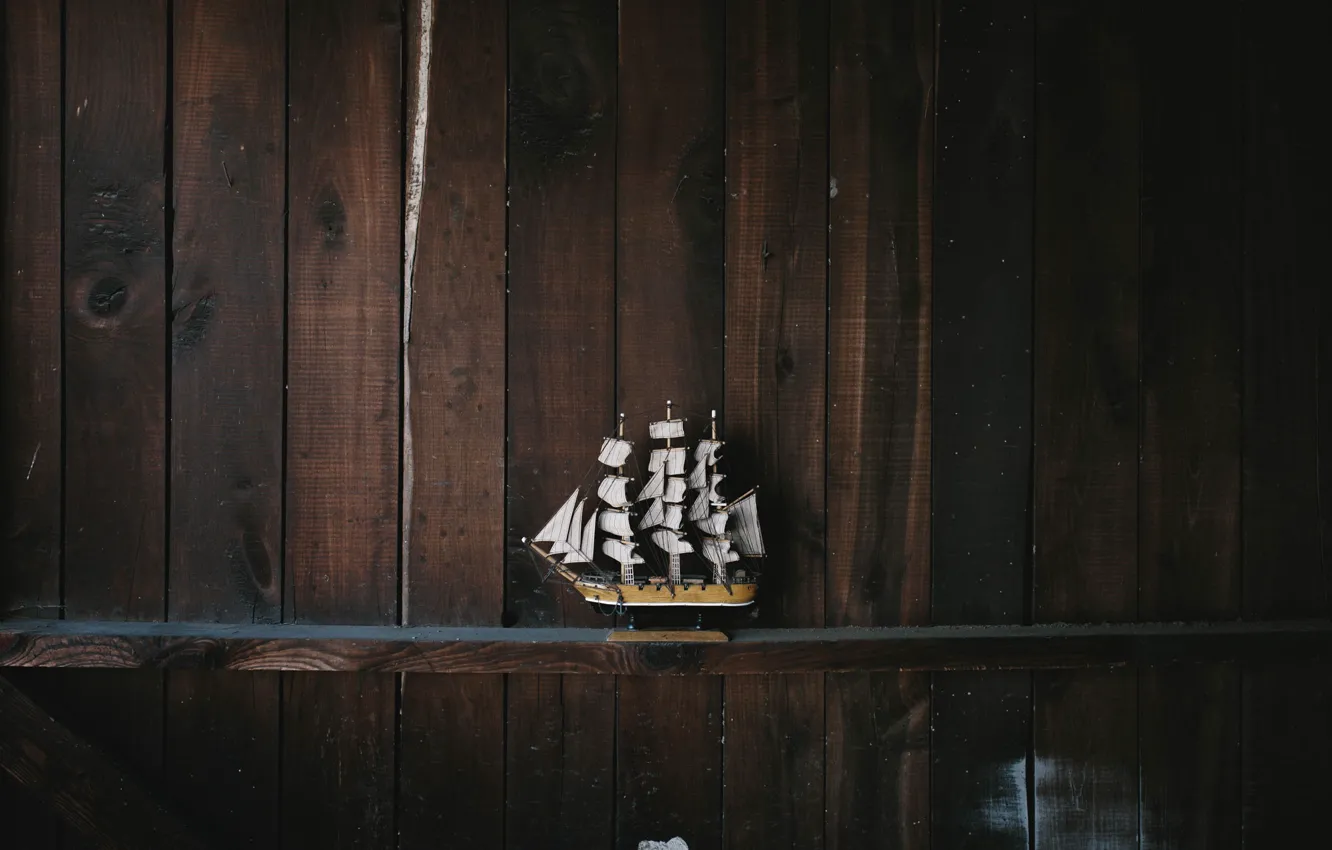 Photo wallpaper model, ship, shelf, andrew neel