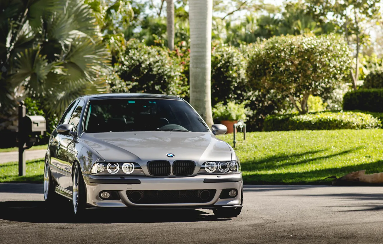 Photo wallpaper Shadow, E39, Silver, M5