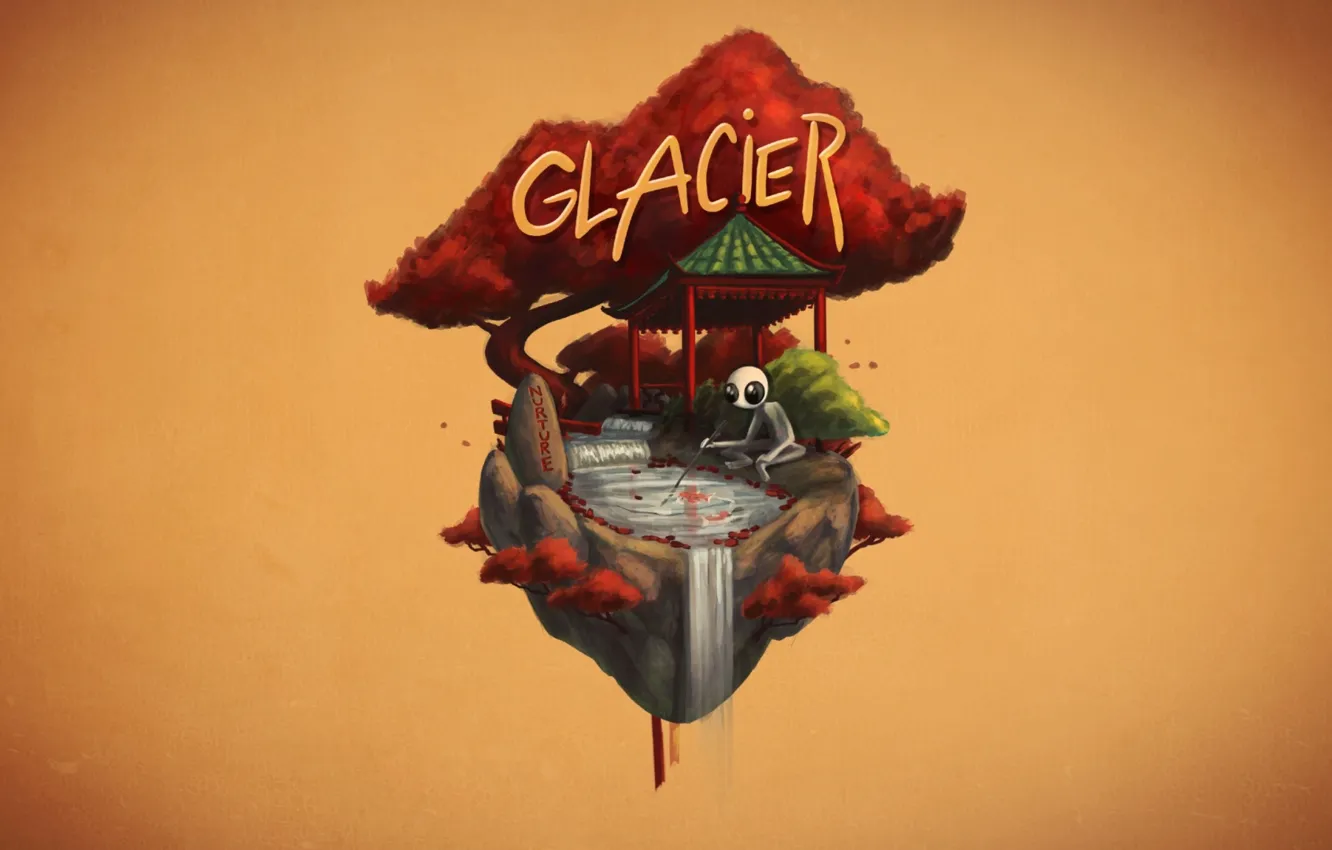 Photo wallpaper Music, Glacier, Cover, Monstercat, Brenna Myers, Nurture