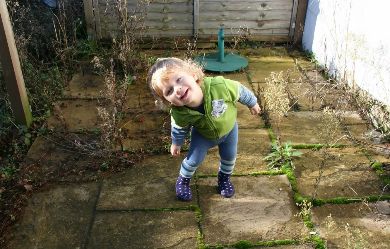 Photo wallpaper children, baby, grandson