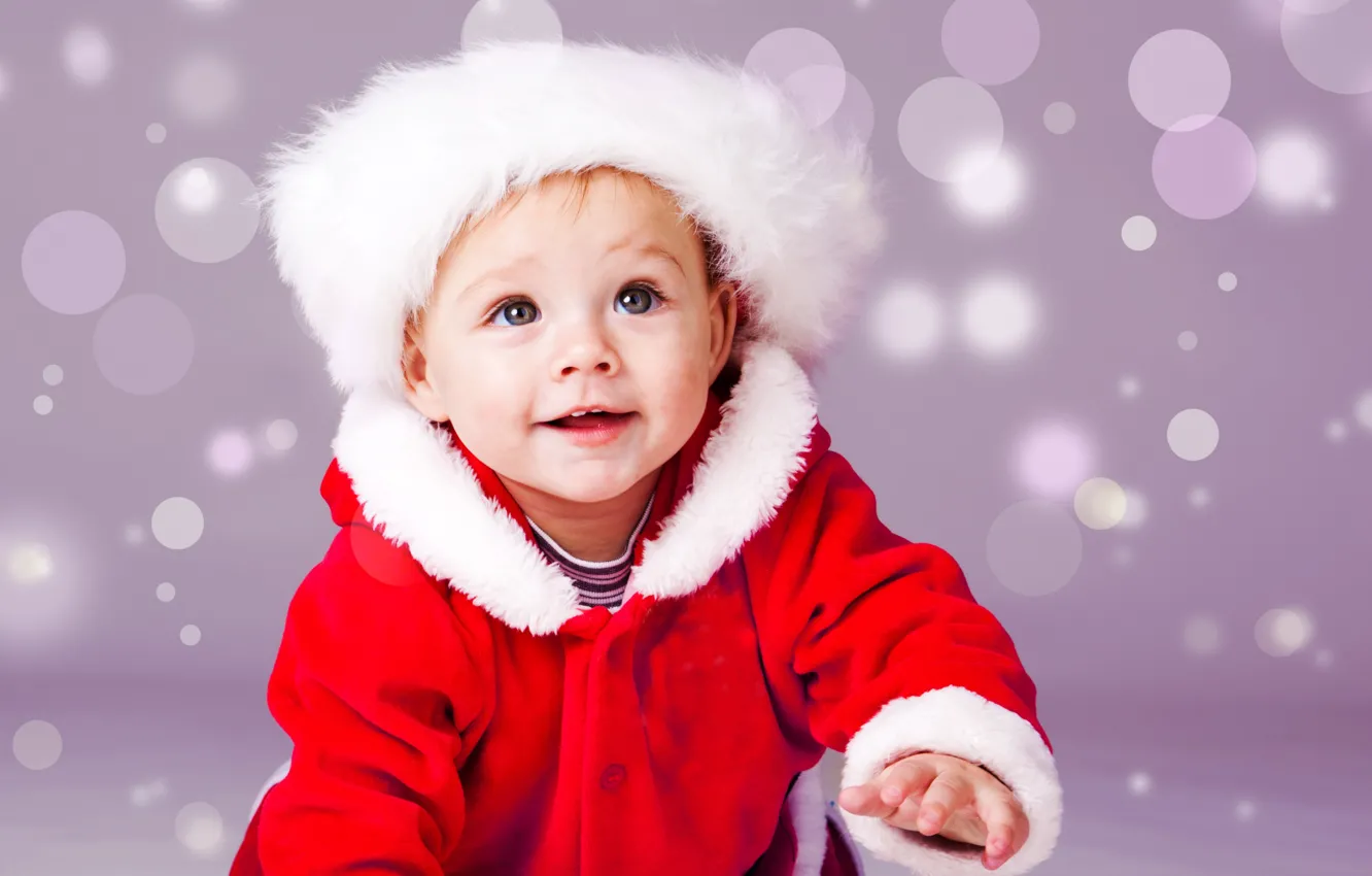 Photo wallpaper happiness, children, year, new