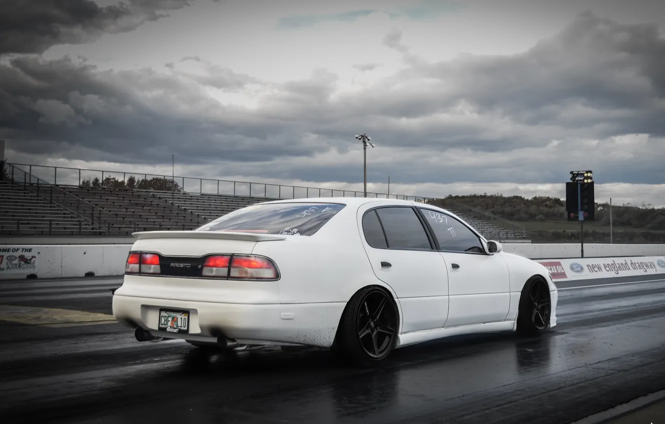 Photo wallpaper tuning, white, white, Toyota, Toyota, aristo, Aristo