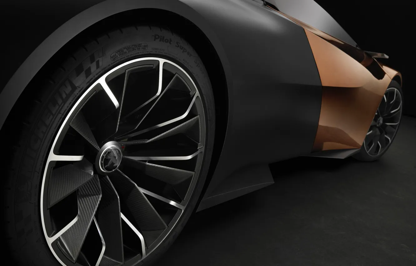 Photo wallpaper car, Concept, Peugeot, 2012, black, Onyx