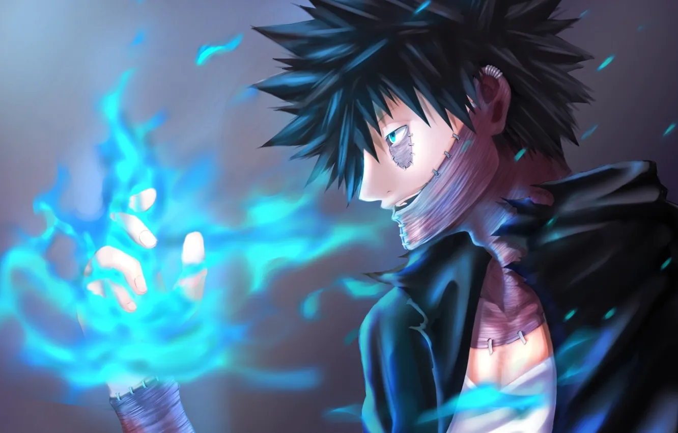 Photo wallpaper flame, My Hero Academia, Boku No Hero Academy, My Hero Academy, Dhabi