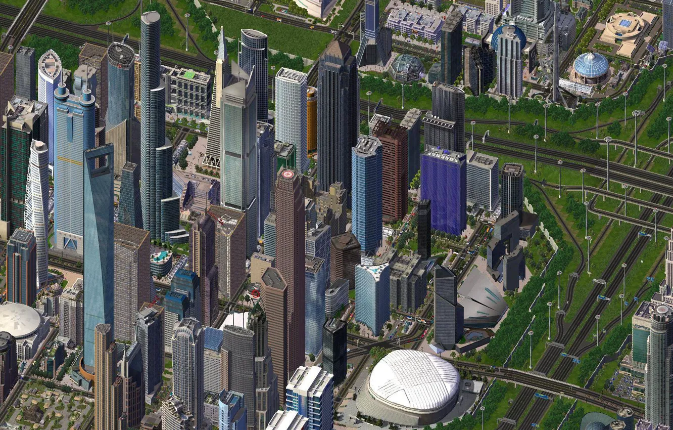 Photo wallpaper city, pixel, pixel art