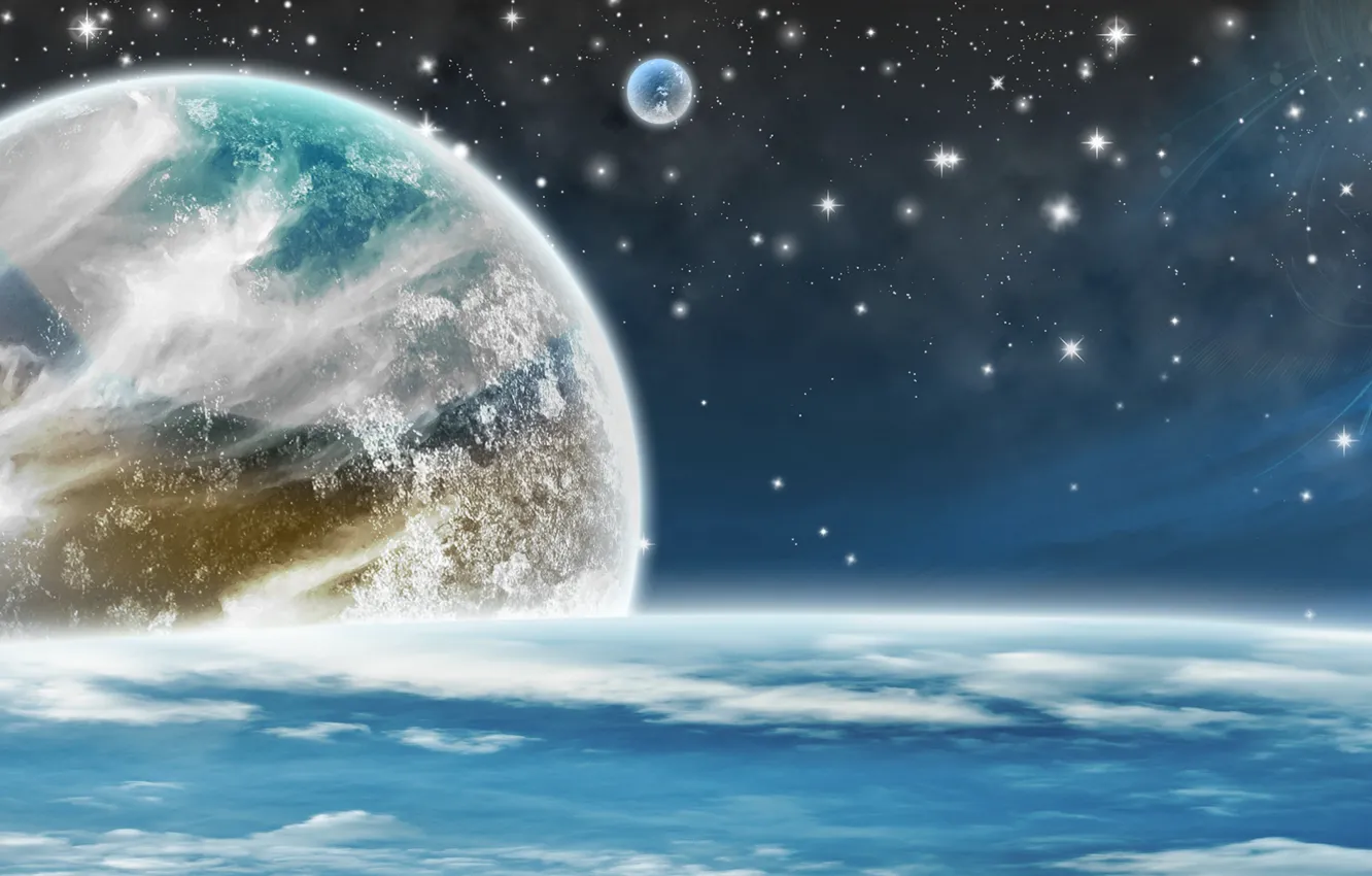 Photo wallpaper star, magic, planets