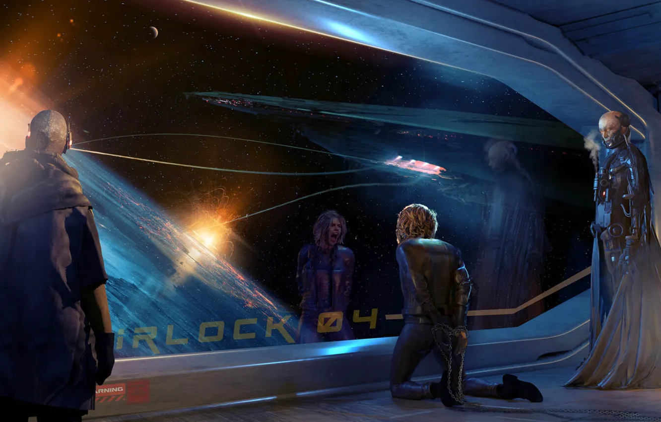 Photo wallpaper space, ship, Col Price, surrender, the surrender