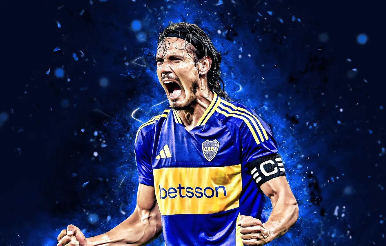 Photo wallpaper football, soccer, Uruguay, Cavani, Edinson Cavani, Boca Juniors, Mouth