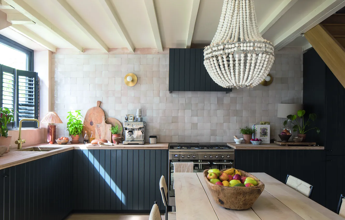 Photo wallpaper design, style, interior, kitchen, dining room, dining area