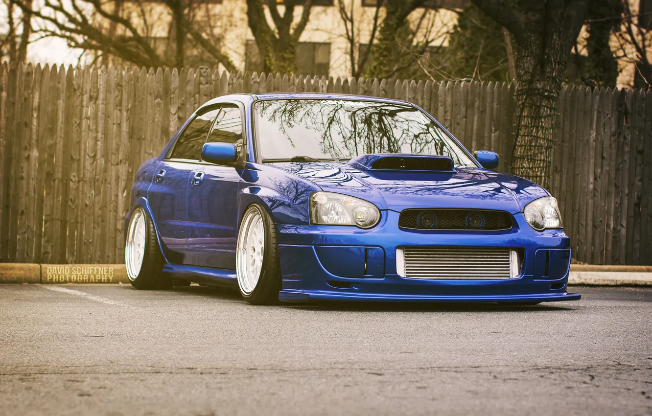 Photo wallpaper tuning, before, blue, blue, subaru impreza, Subaru, wrx sti