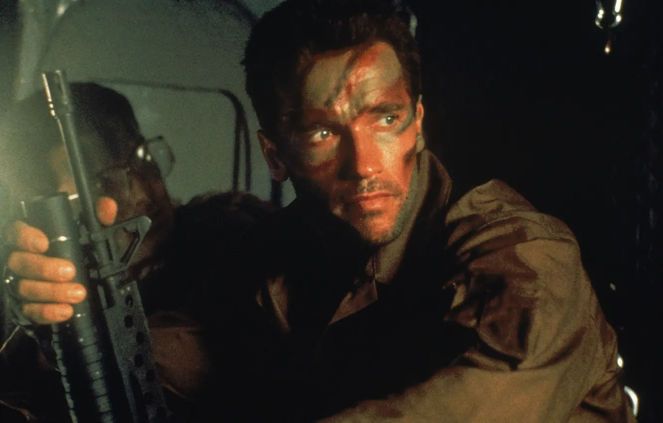 Photo wallpaper predator, machine, Predator, Arnold Schwarzenegger, Arnold Schwarzenegger, Dutch