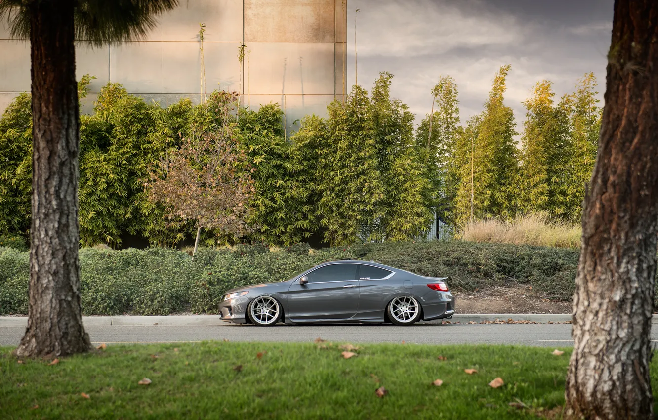 Photo wallpaper profile, Honda, silver, Honda, coupe, accord, chord, stance