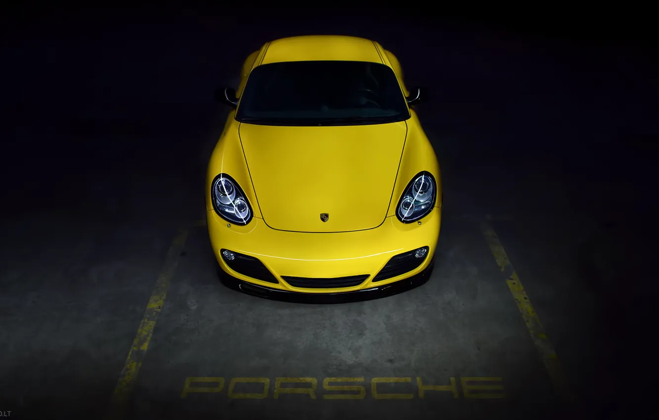 Photo wallpaper auto, Porsche, Machine, Cayman, before, auto