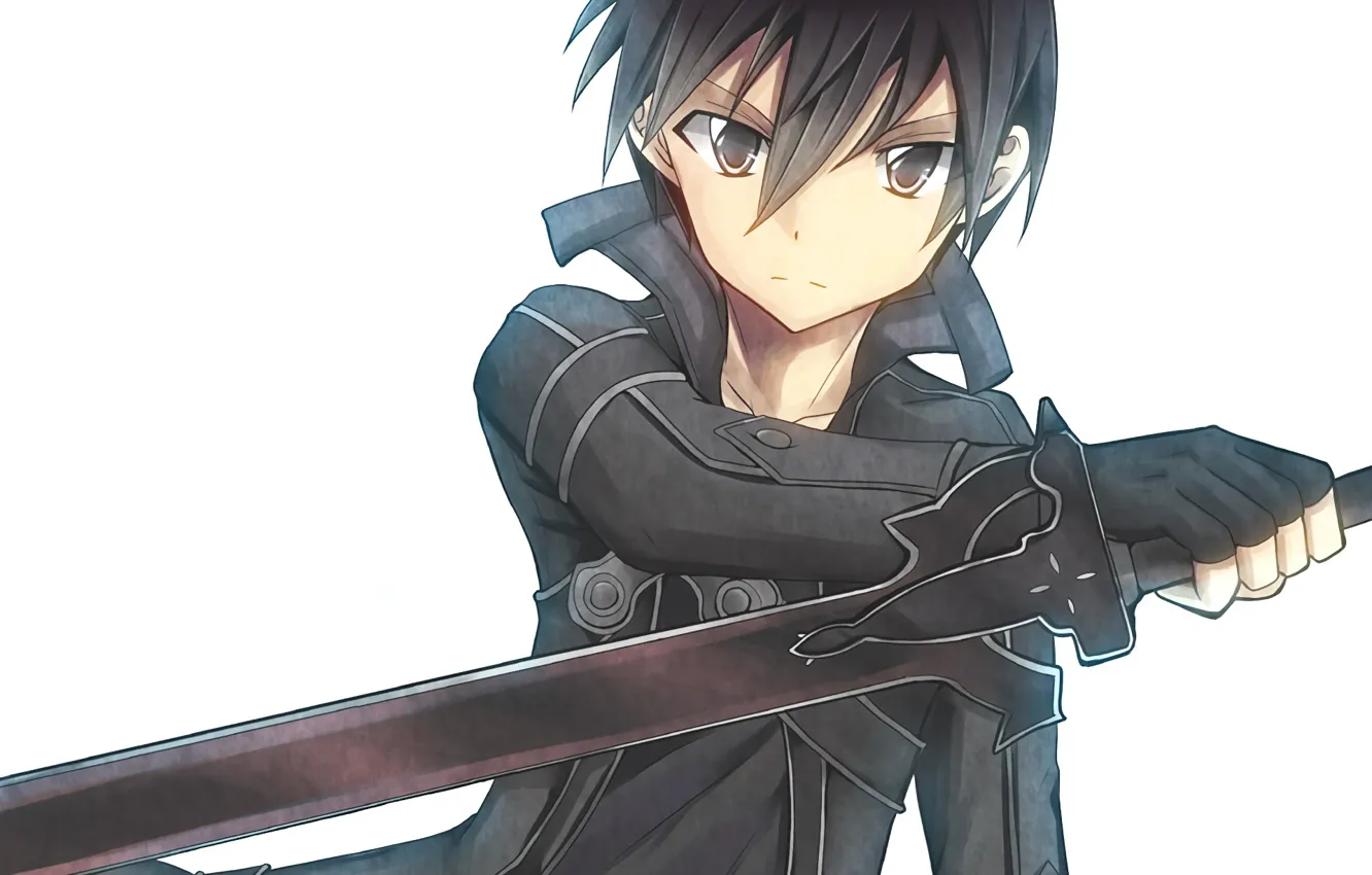 Photo wallpaper sword, anime, art, Sword art online, Sword Art Online, Kirito, vzgld