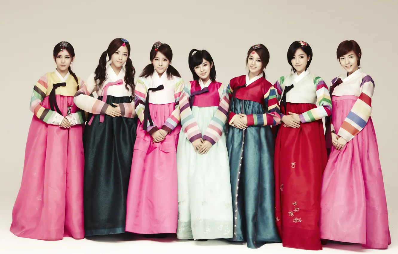 Photo wallpaper music, girls, Asian girls, South Korea, Kpop, T-ARA, hanbok