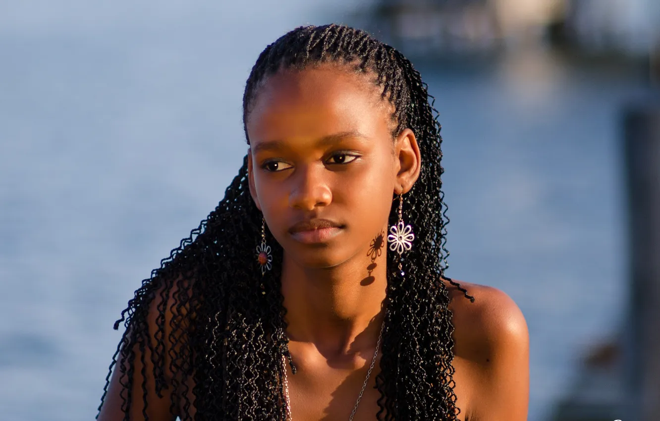 Photo wallpaper look, African, beautiful