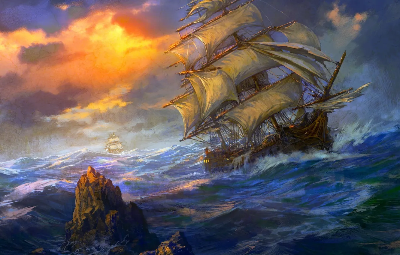 Photo wallpaper wallpaper, art, painting