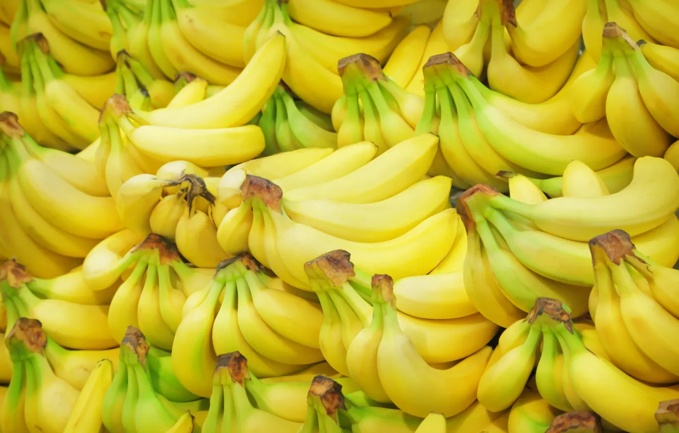 Photo wallpaper texture, bananas, fruit, a lot, fruit, bananas