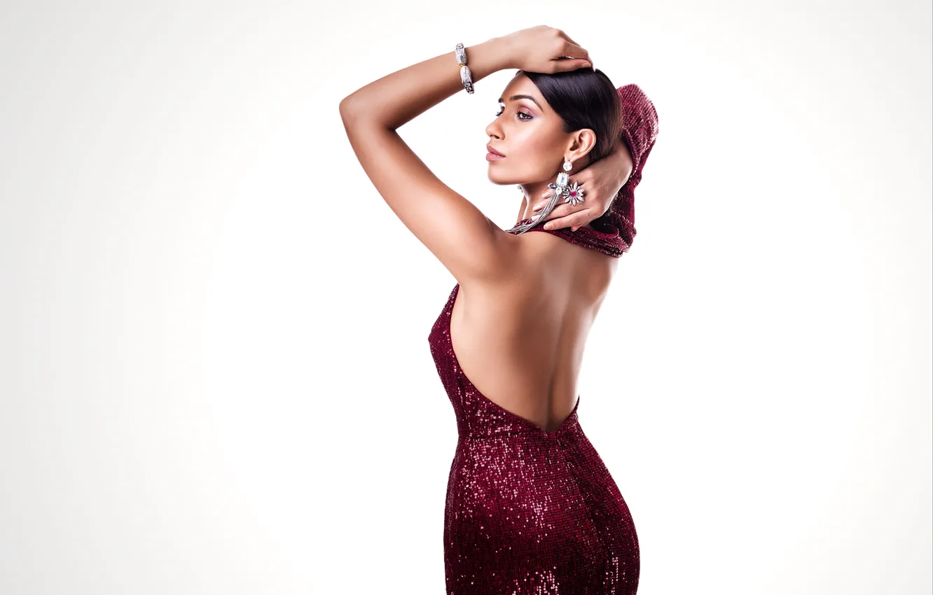 Photo wallpaper girl, hot, sexy, eyes, smile, beautiful, figure, model