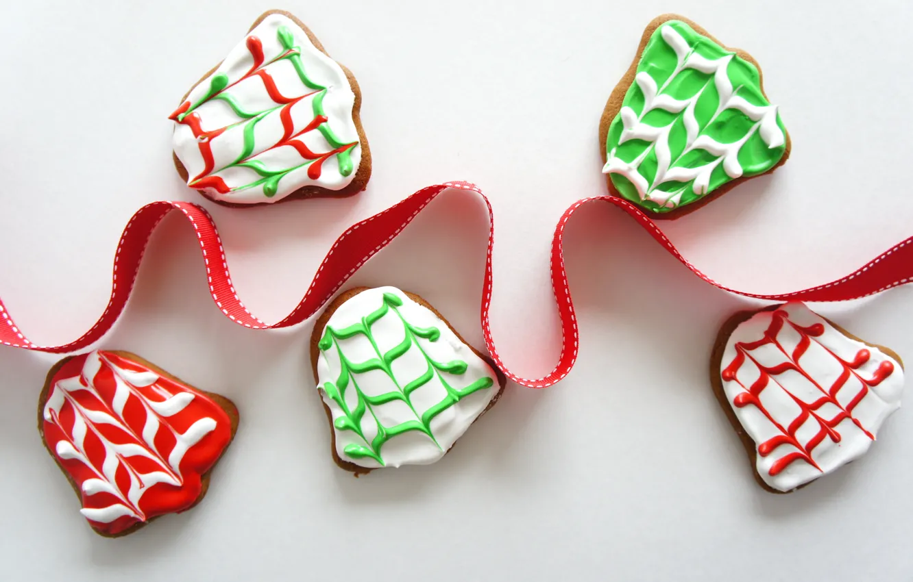 Photo wallpaper food, New Year, cookies, Christmas, tape, Christmas, food, cakes