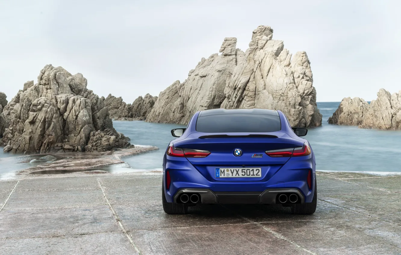 Photo wallpaper coupe, BMW, rear view, 2019, BMW M8, M8, M8 Competition Coupe, M8 Coupe