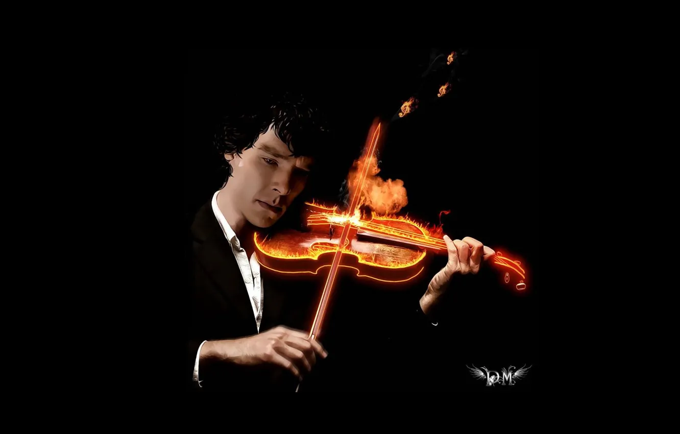 Photo wallpaper violin, Sherlock Holmes, Benedict Cumberbatch, Sherlock, Sherlock, Sherlock BBC, Sherlock Holmes, Sherlock (TV series)