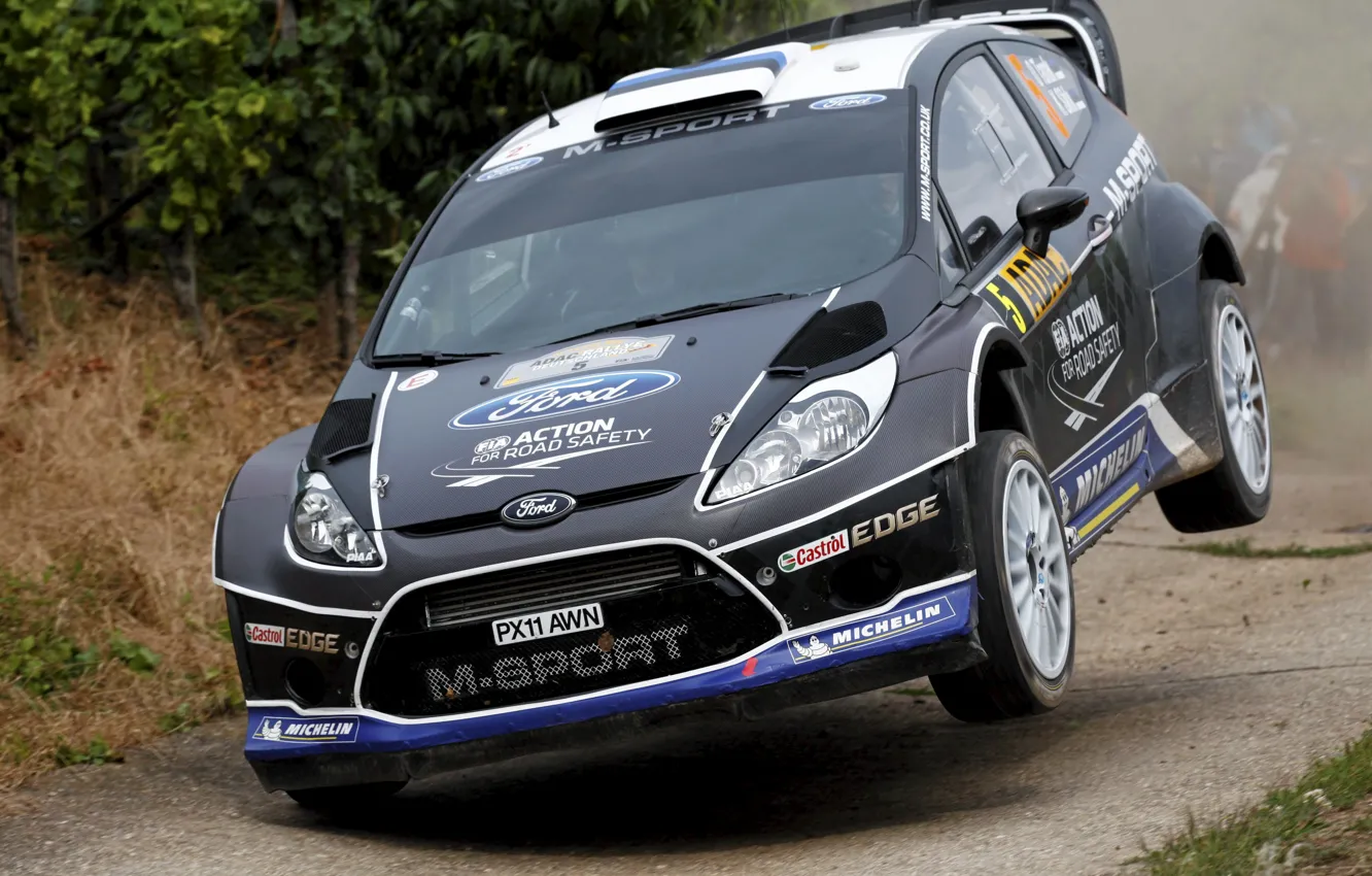 Photo wallpaper jump, Ford, WRC, Rally, Fiesta, There Miss
