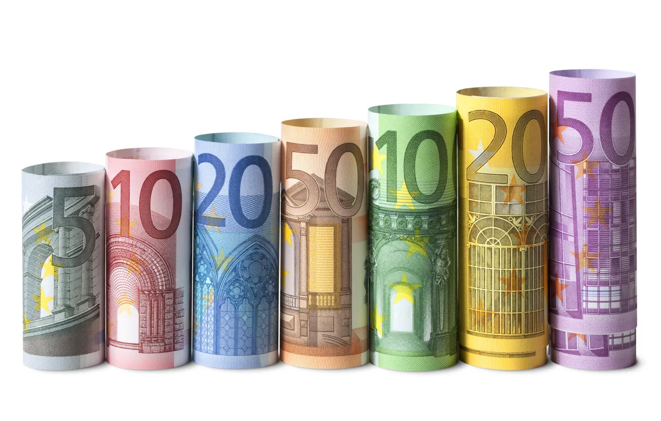Photo wallpaper money, Euro, currency, bills, fon, money, euro, banknotes