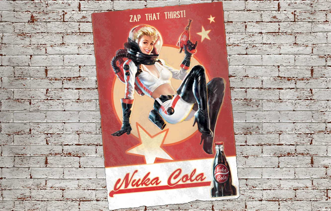 Photo wallpaper girl, fiction, wall, figure, astronaut, the suit, poster, art