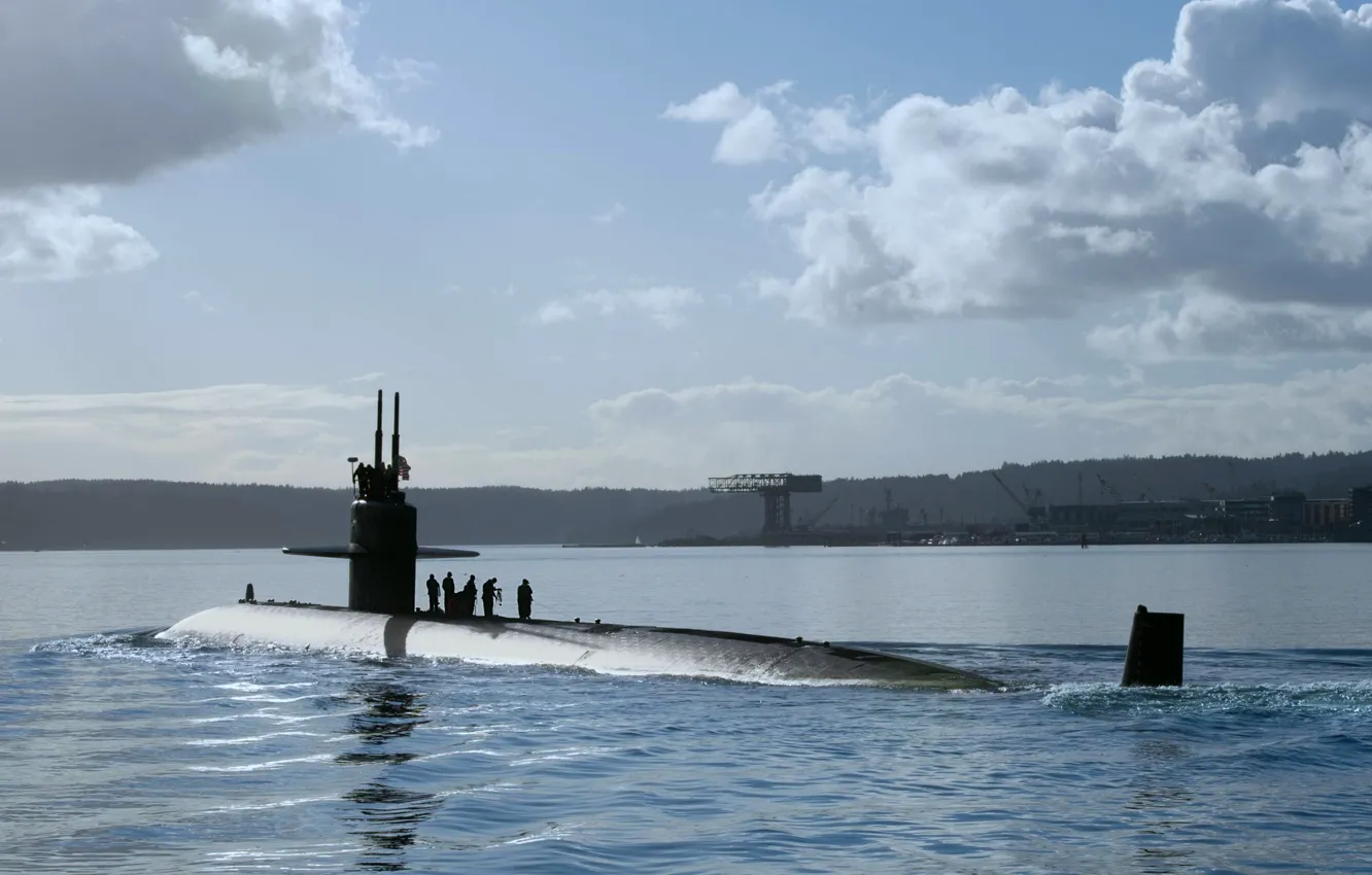 Photo wallpaper submarine, atomic, Los Angeles class