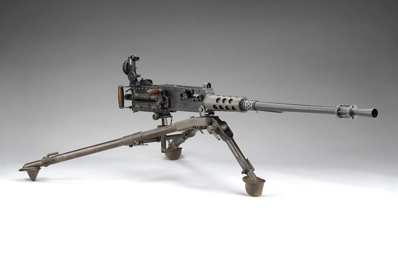 Photo wallpaper weapons, tripod, tripod M3, mounted heavy machine gun Browning, U.S. BROWNING MACHINE GUN M2HB, Cal. …