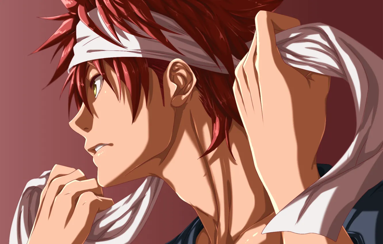 Photo wallpaper tape, guy, In the search for the divine recipe, Soma Yukihira, Shokugeki No Soma