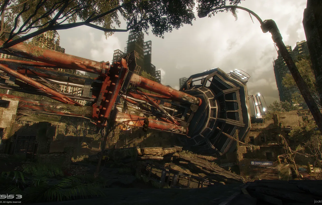 Photo wallpaper the city, construction, destruction, Crysis 3 MP, Hells Kitchen
