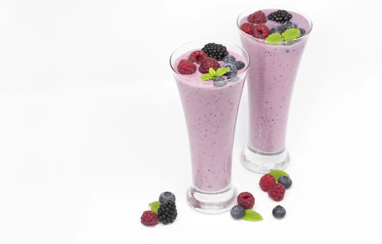 Photo wallpaper berries, drink, smoothies