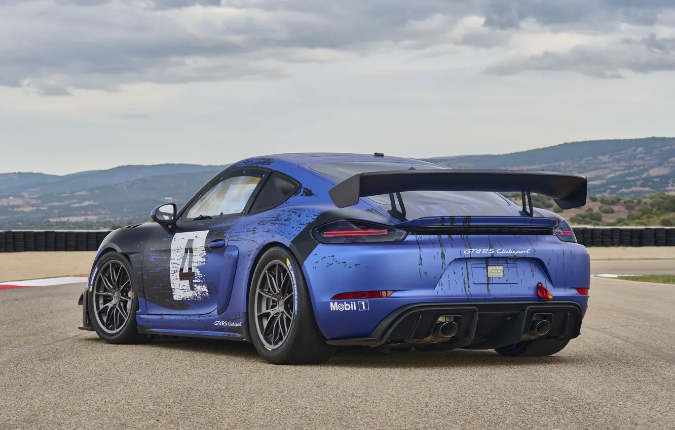 Photo wallpaper Porsche, Cayman, Rear